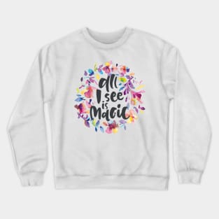 Magic Hibiscus Flowers Crewneck Sweatshirt